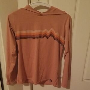 Patagonia Coral Top with Patterned Trim